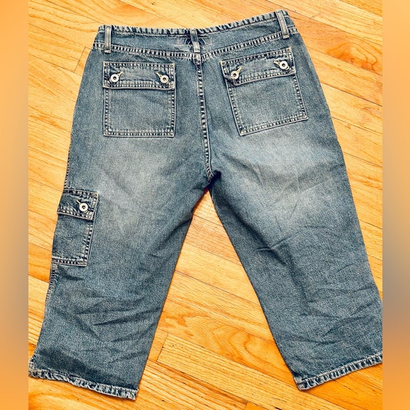 HYDRAULIC - Women's Capris Denim JEANS Sz 9/10 VINTAGE - BLUE - Picture 10 of 13